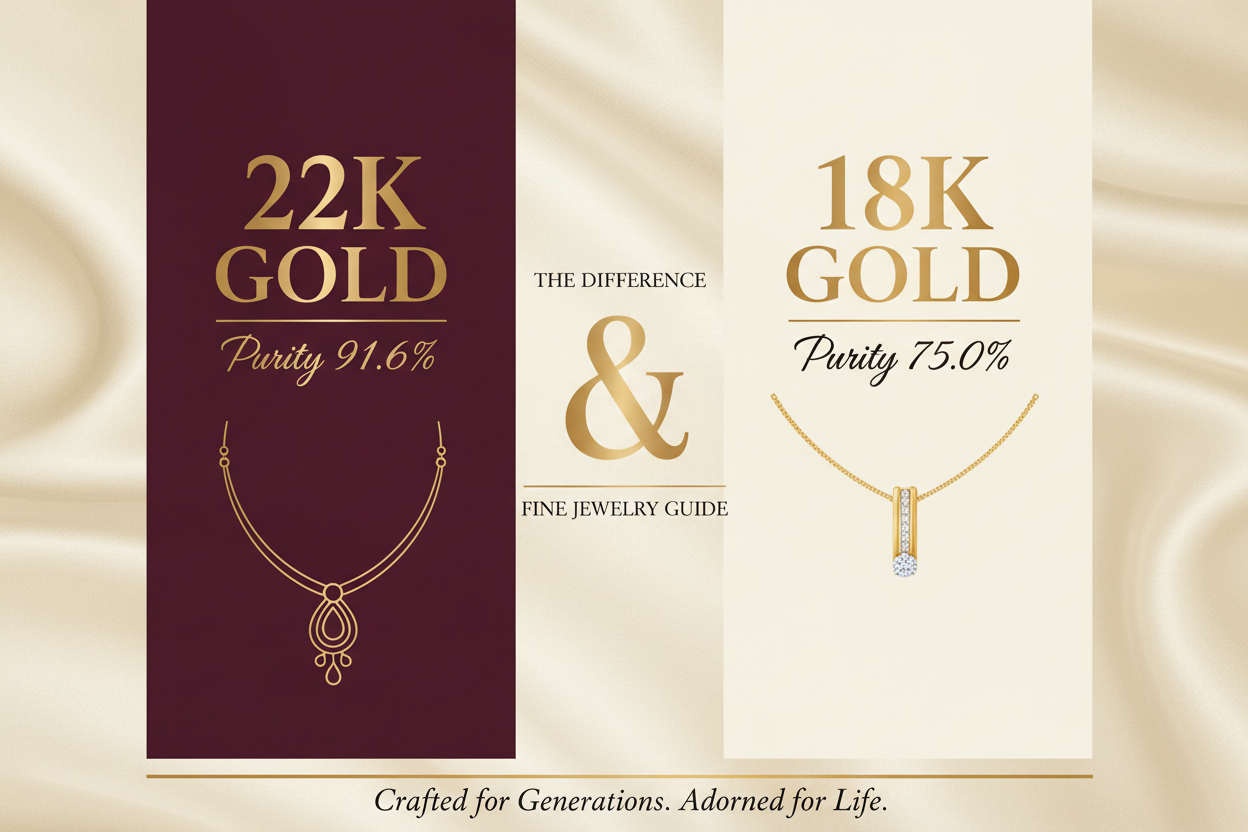 22K vs 18K Gold Jewellery: A Complete Guide for Modern Buyers