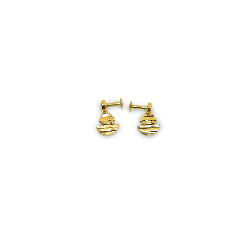 Golden Tier Drop Earrings