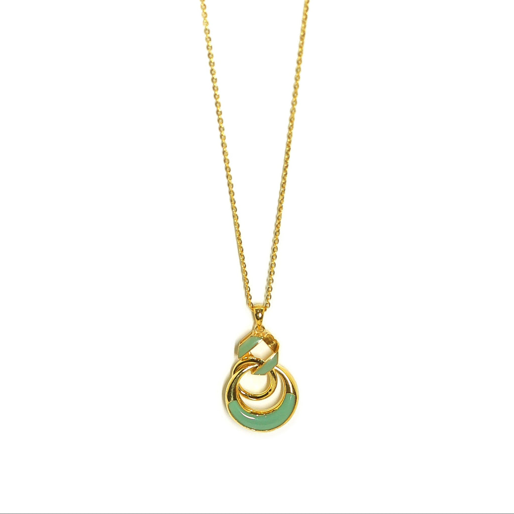 Interlink harmony gold pendant chain