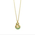 Interlink harmony gold pendant chain