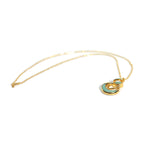 Interlink harmony gold pendant chain