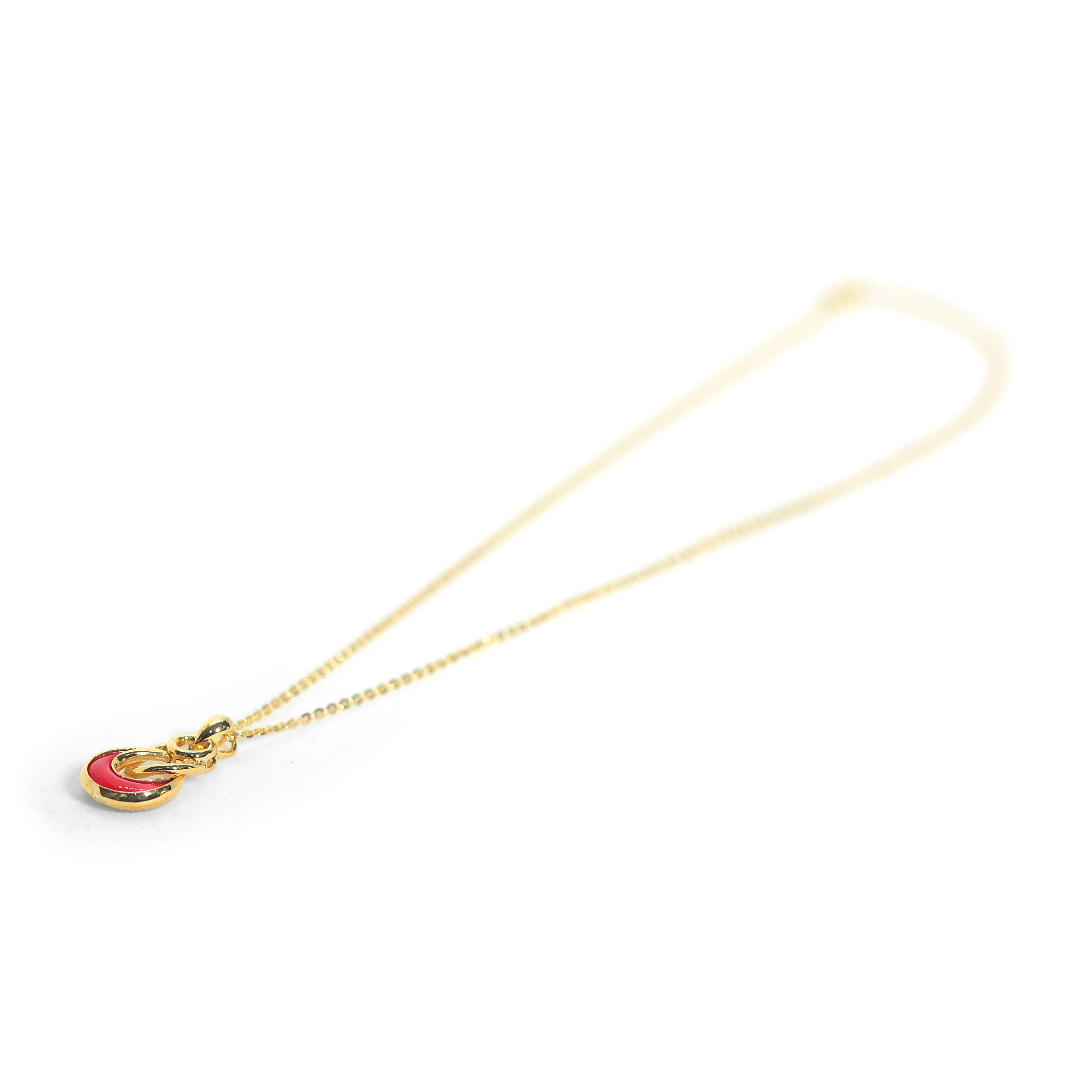 Scarlet link gold pendant chain