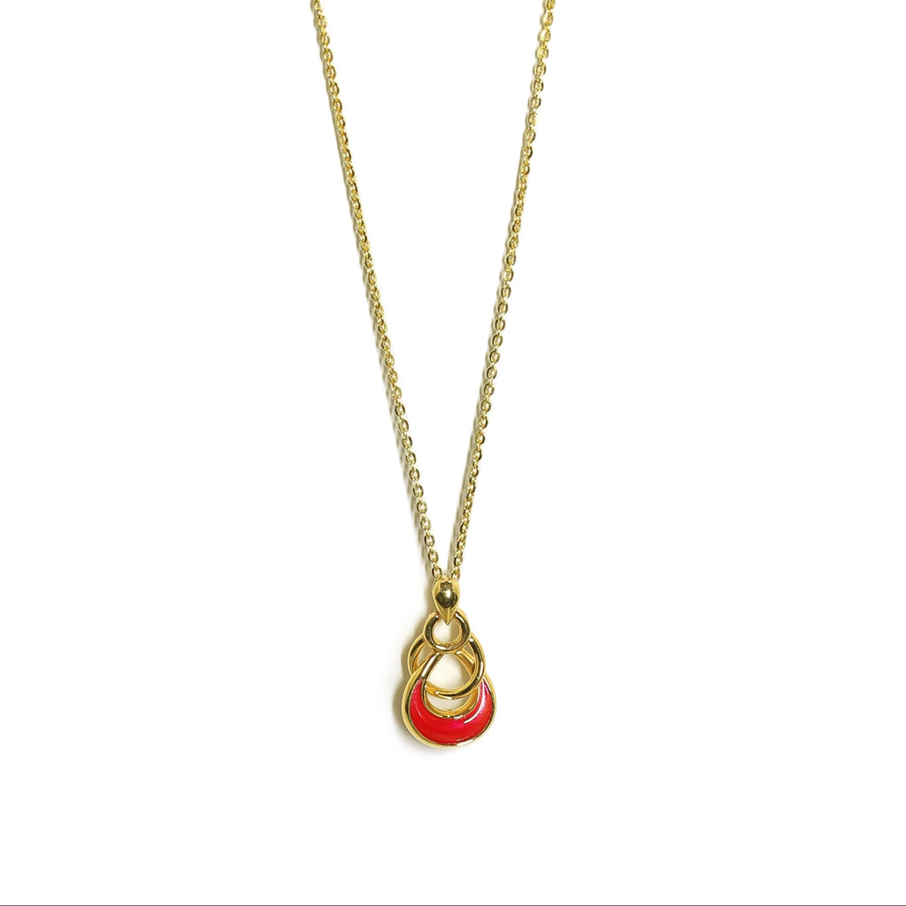 Scarlet link gold pendant chain