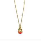 Scarlet link gold pendant chain